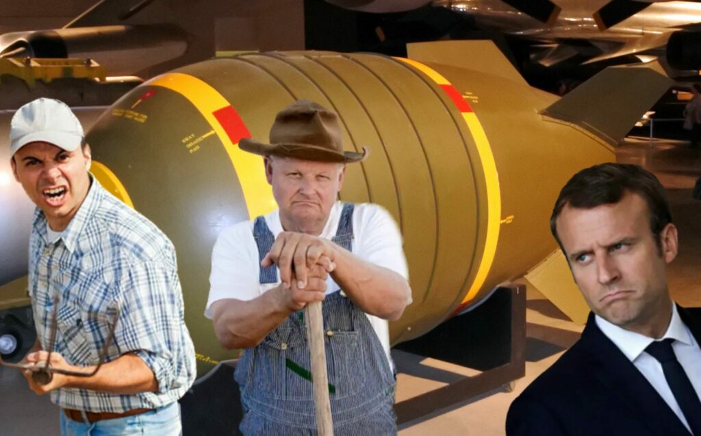 French Farmers Given Nuclear Launch Codes