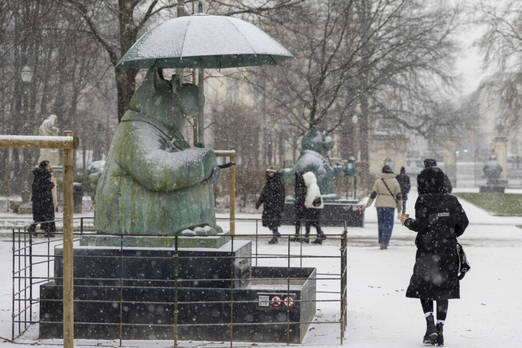 Thickest layer of snow measured in Brussels since 2013