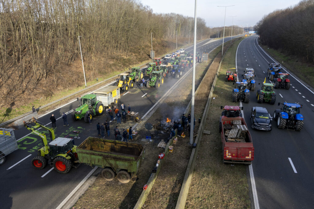Farmer protest continues: Tractors will block Brussels Ring Road until tonight