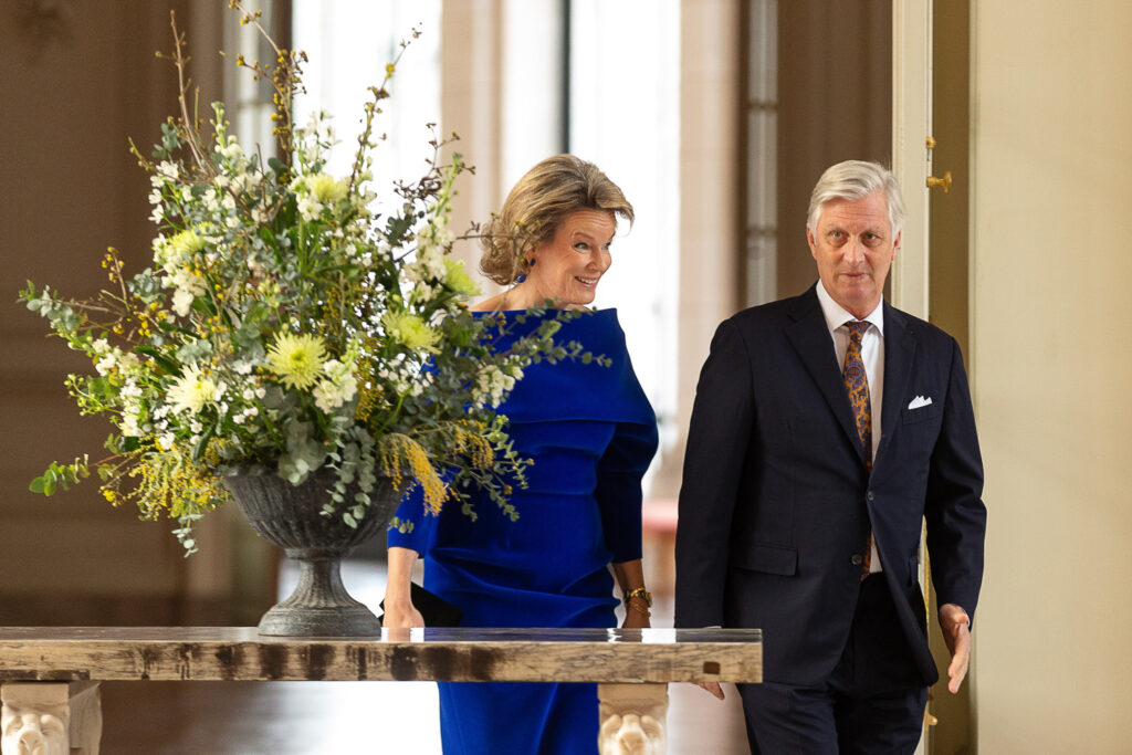 King Philippe receives European officials at Laeken