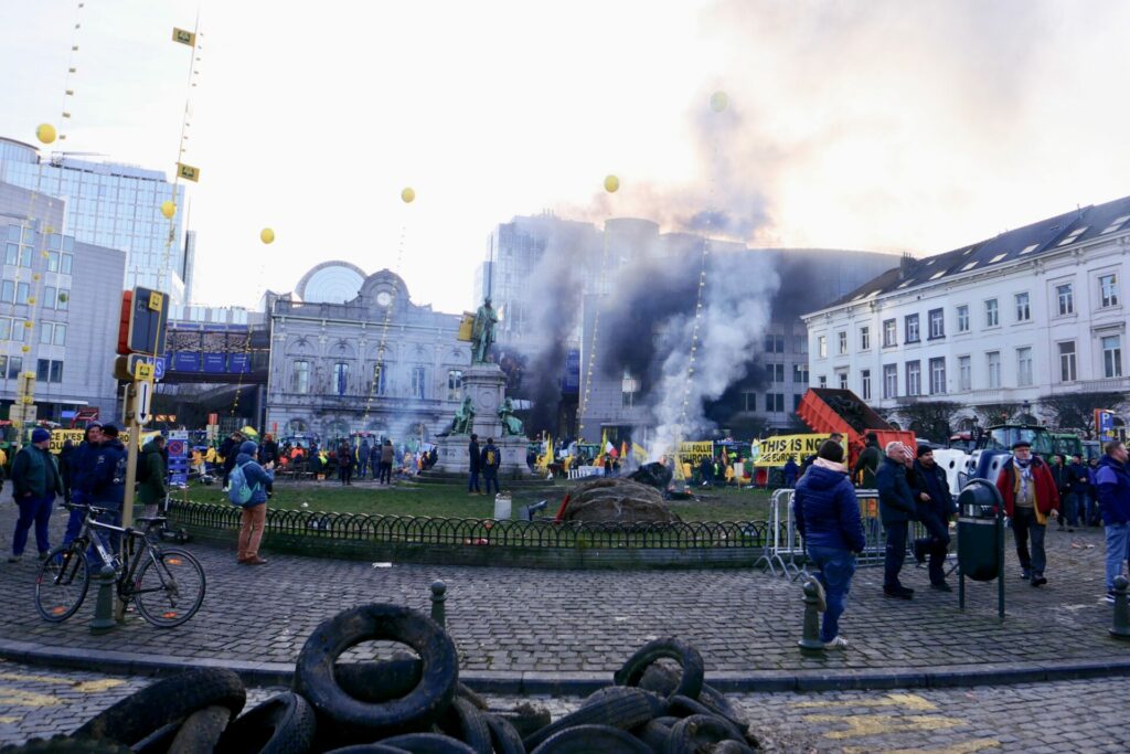Damage caused by the farmers' protests in Brussels remains 'relatively limited'