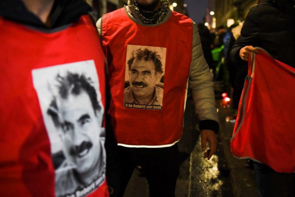 Demonstration in Brussels for the release of Kurdish leader Abdullah Öcalan