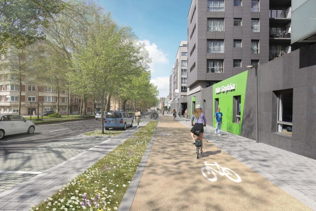 Major North Brussels road to be redeveloped with permanent cycle lanes