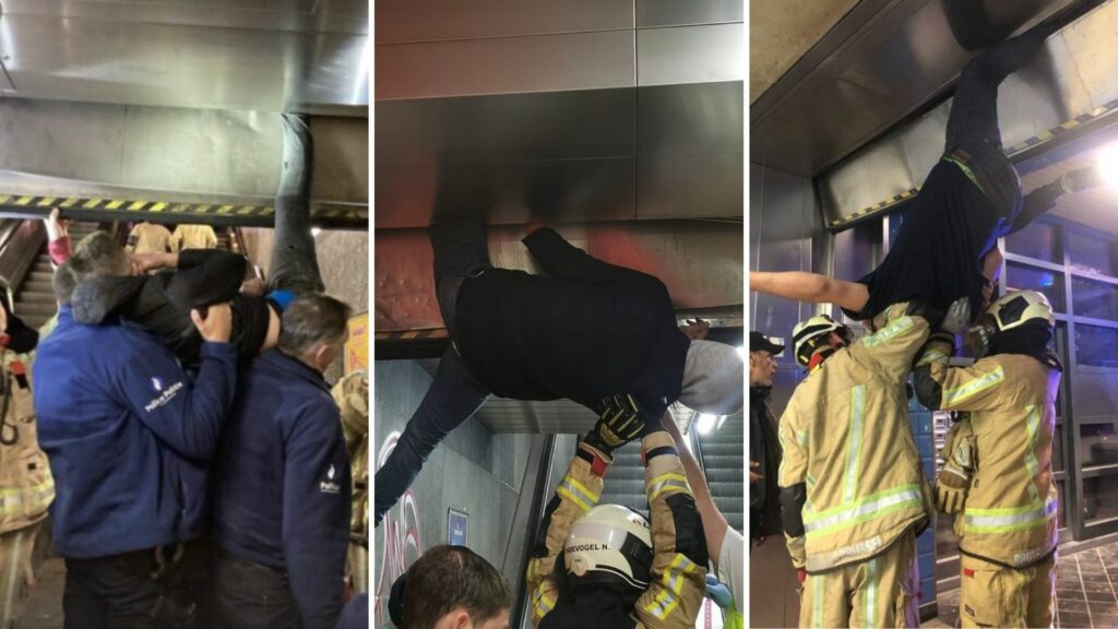 Why are so many people getting trapped in shutters of Brussels Metro stations?