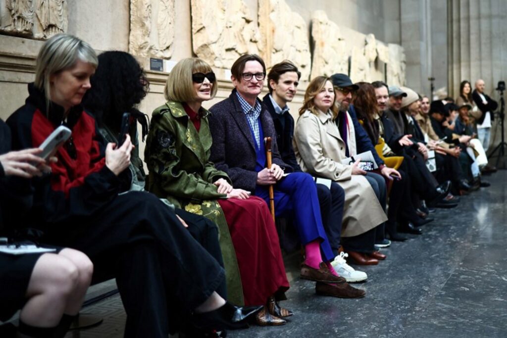 Greece angry at fashion show in front of Parthenon Frieze in London