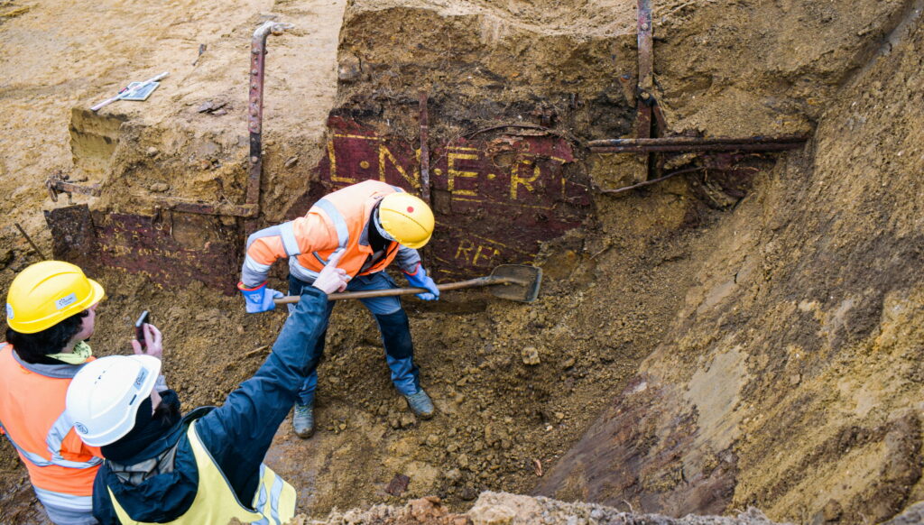 Archaeologists in Antwerp stumble upon 100-year-old English train wagon