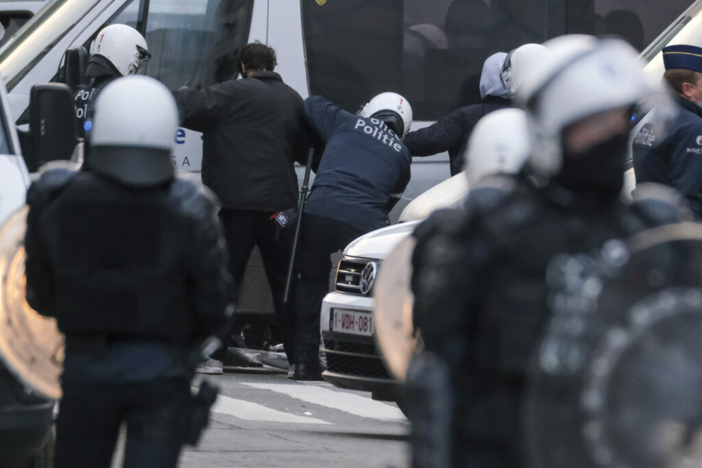 'Impunity and invisibility': Protesters against police violence take to streets of Brussels