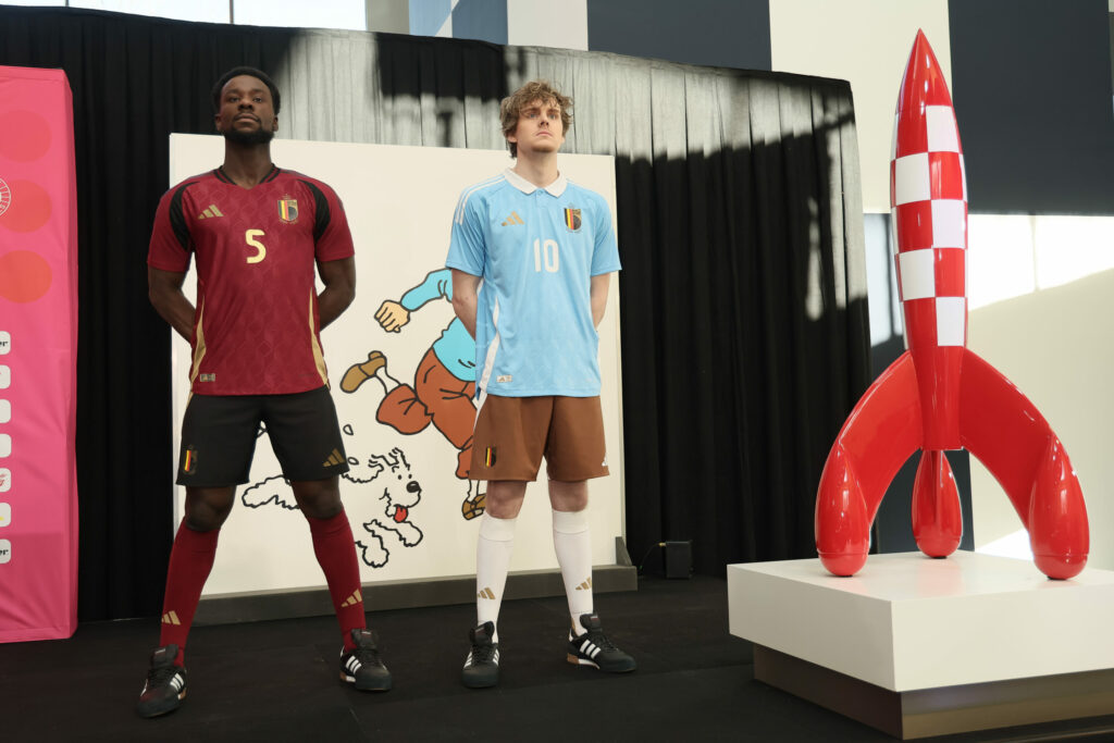 Tintin and the Red Devils: Belgian football teams present new comic-themed shirt