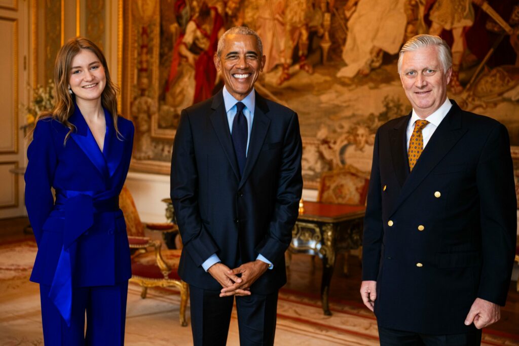 Belgian Royal Family host Barack Obama at Laeken Castle