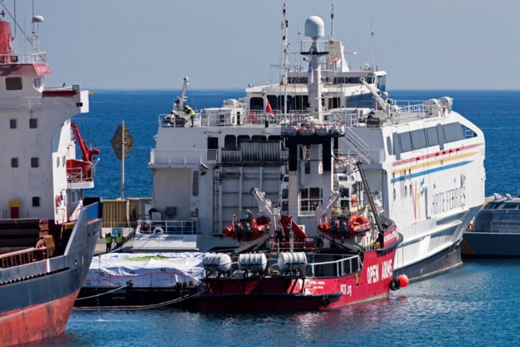 First Open Arms ship bringing aid to Gaza by sea finally leaves Cyprus