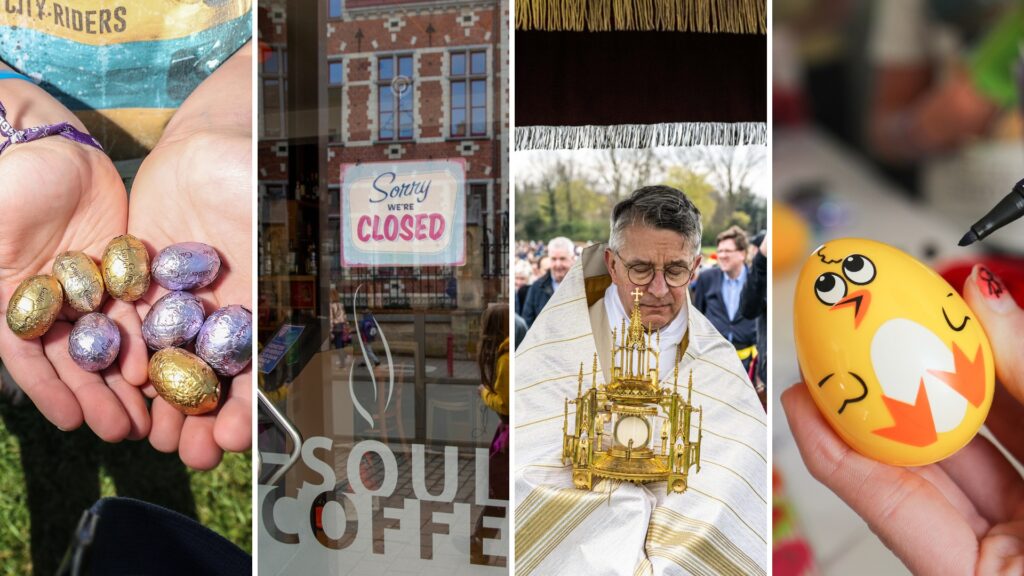What is open on Easter Monday in Belgium?