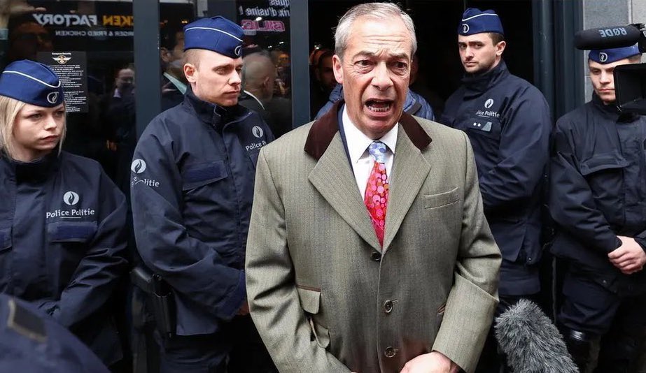 Brussels Beer Police Arrest Nigel Farage