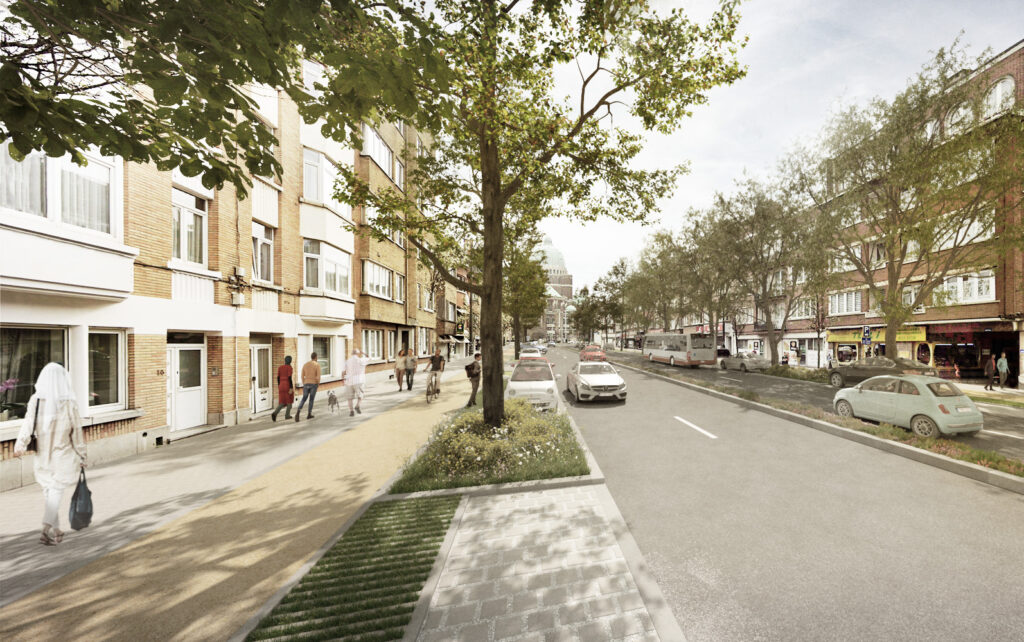 From traffic lane to boulevard: Key street in northern Brussels gets overhaul