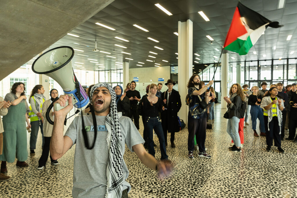 Pro-Palestine student protestors at Belgian universities unite for joint declaration