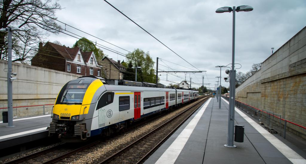 Commuter hospitalised after being burnt on a train