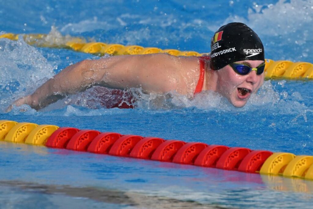 Olympic swimmer breaks record for Belgian women's 100 metre butterfly