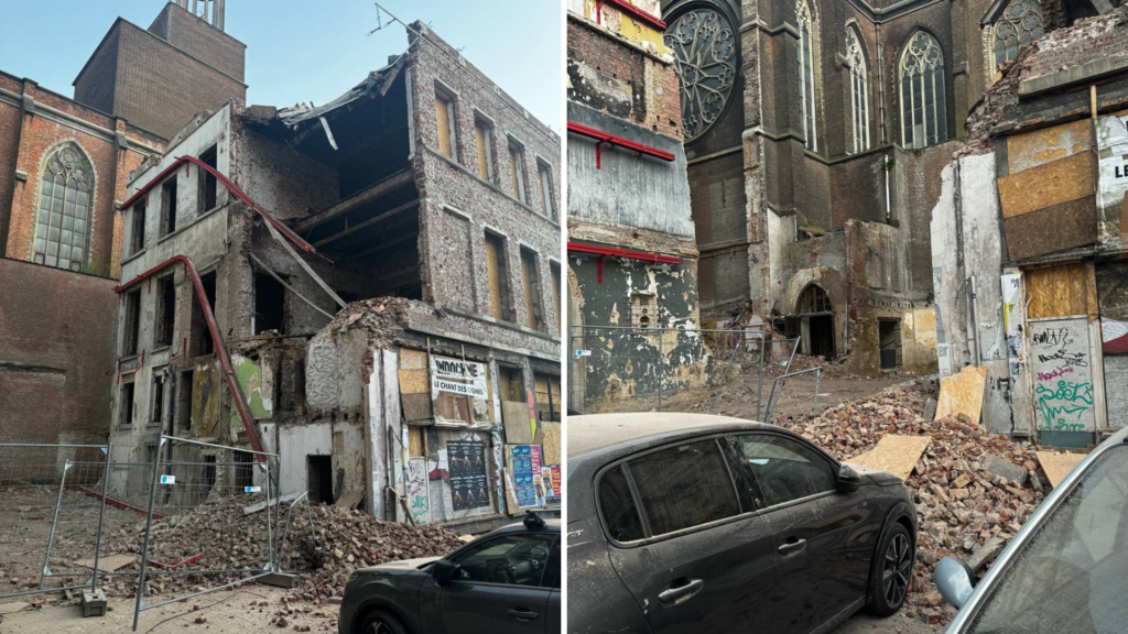 Building collapses near Botanique, tram and car traffic may be disrupted until Thursday