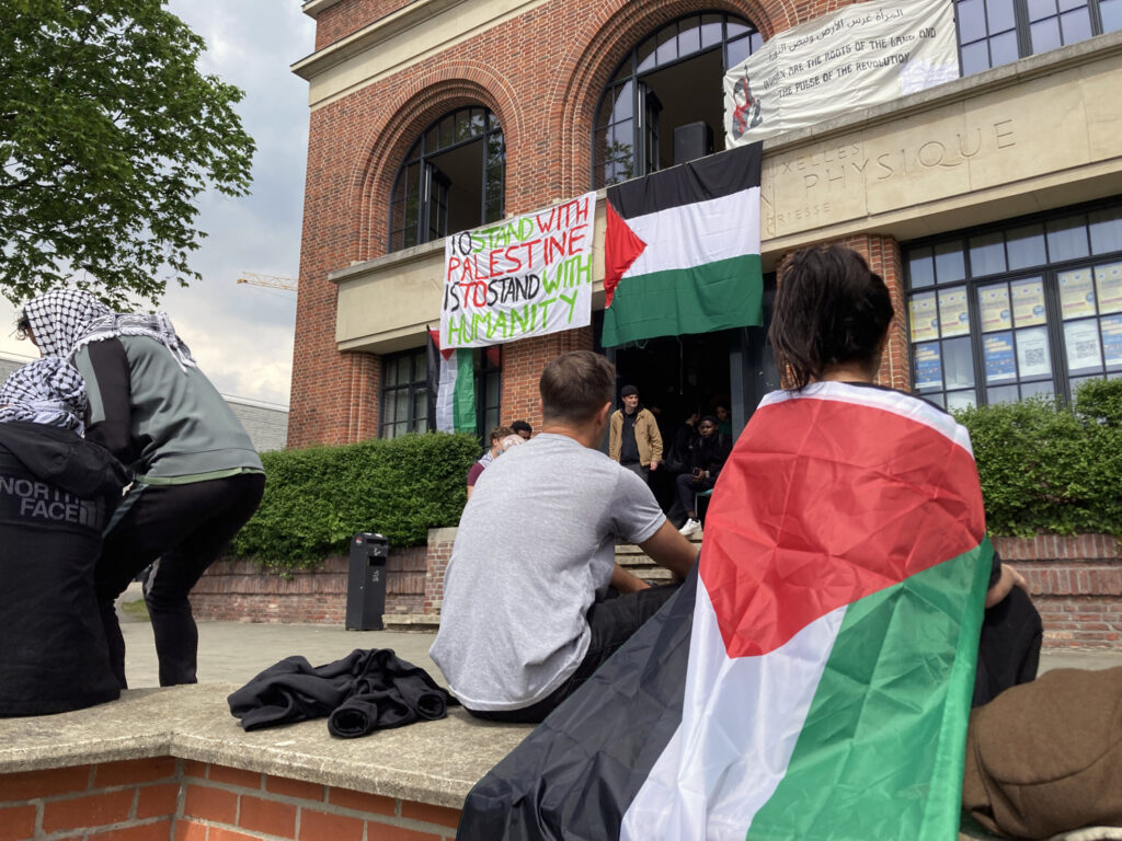 Pro-Palestinian students evicted by police from occupied ULB building