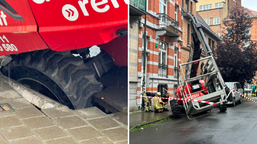 Road collapse in Forest caused by 17-tonne vehicle