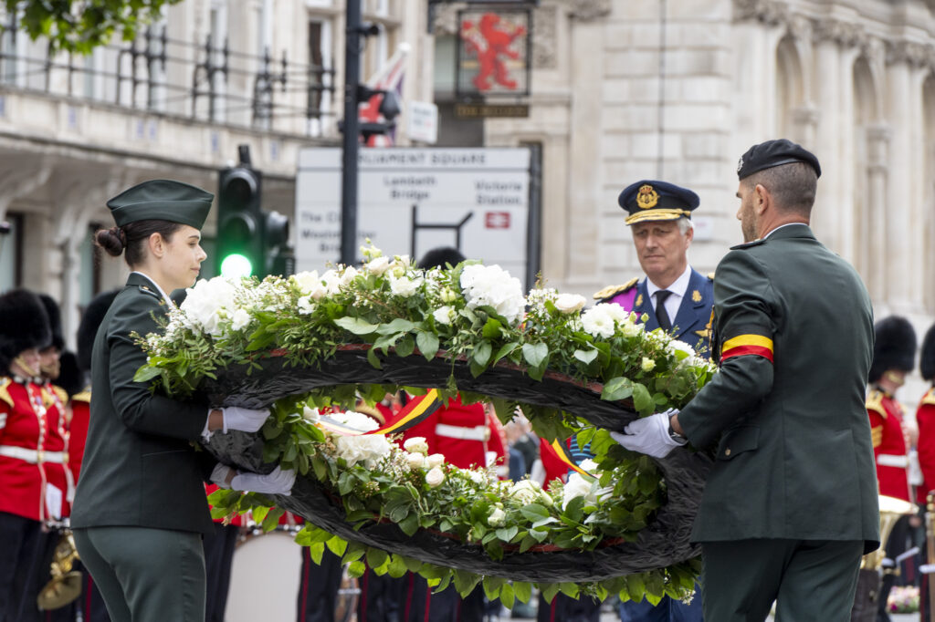 King and Queen attend annual Belgian military parade in London (photos)