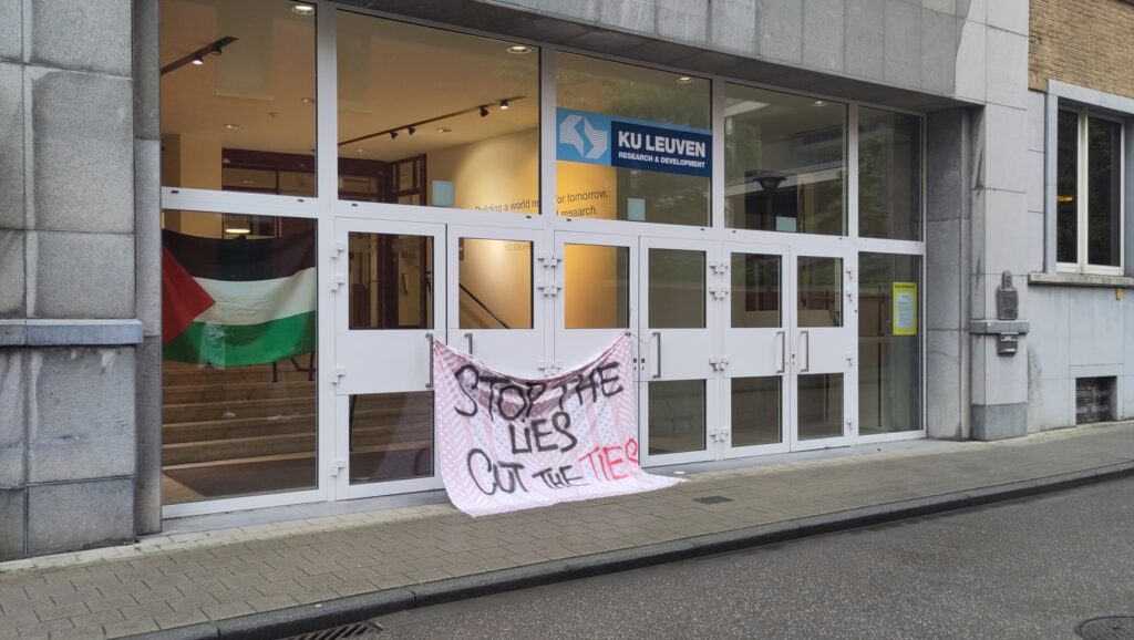 KU Leuven resorts to Justice of the Peace to stop pro-Palestinian student occupation