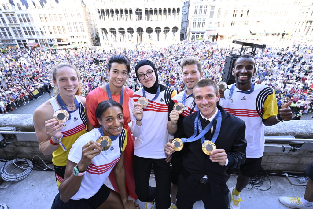 Belgian Olympians welcomed as heroes on Brussels' Grand-Place (photos)