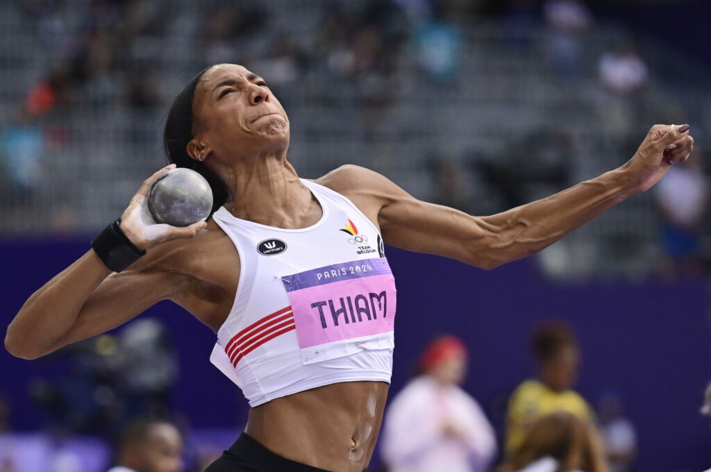 Belgium's medal push Nafi Thiam closes on gold in heptathlon, Noor