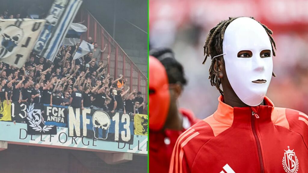 Club Brugge fans give neo-Nazi salute before match against Standard de Liège