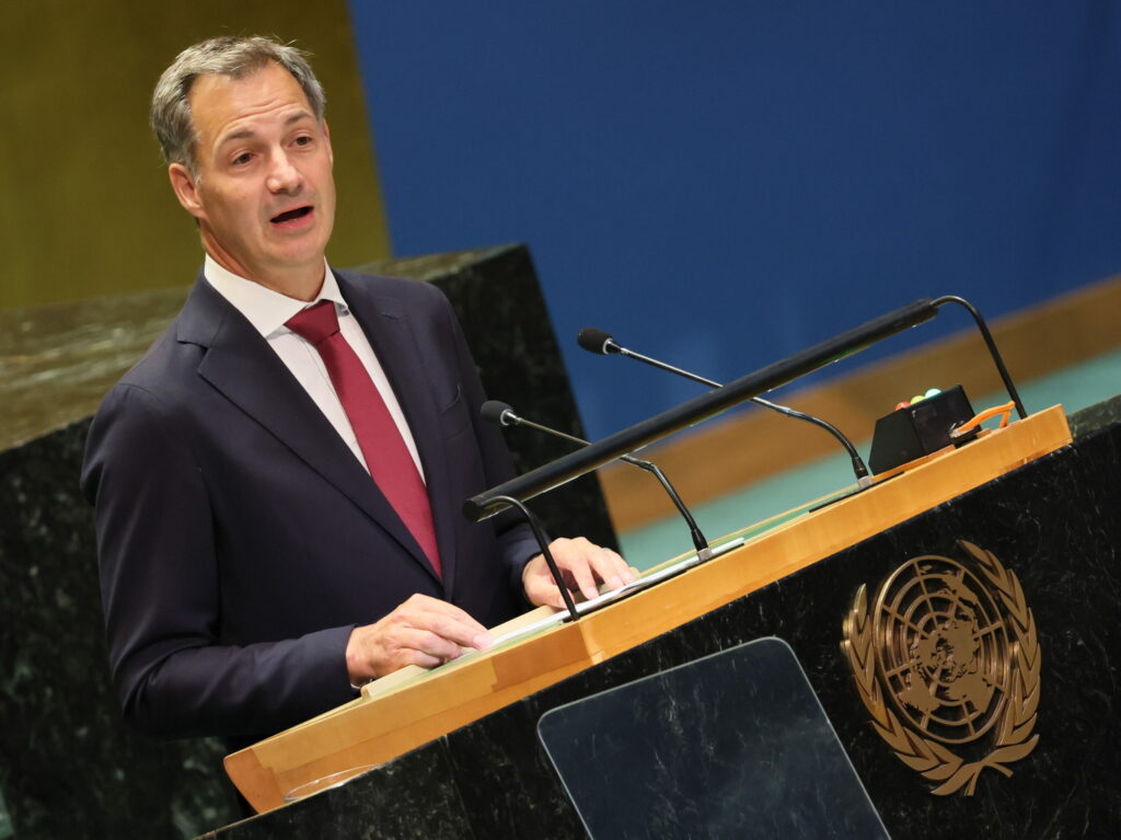 De Croo calls on leaders to 'resist' human rights backsliding in UN speech