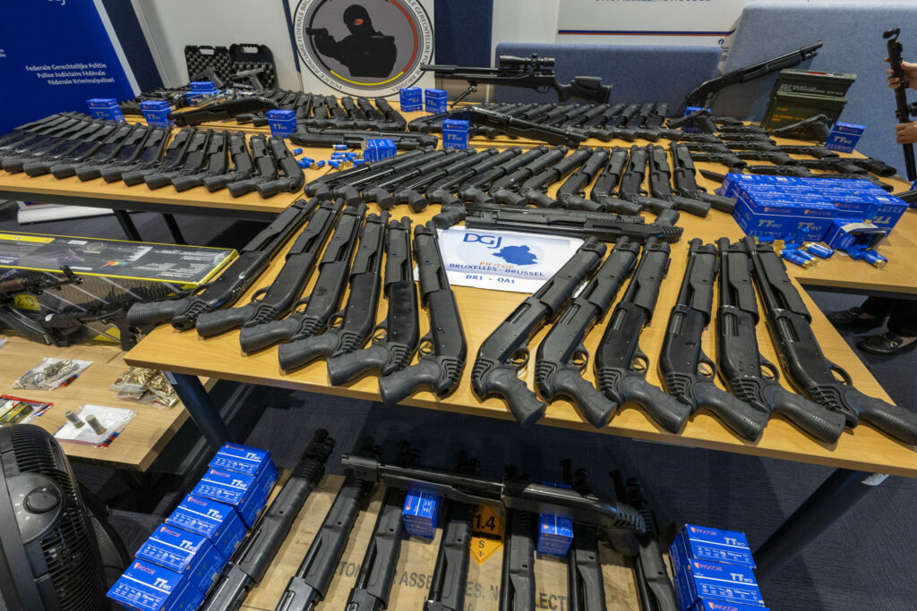 More than 110 firearms seized and six people arrested in Brussels