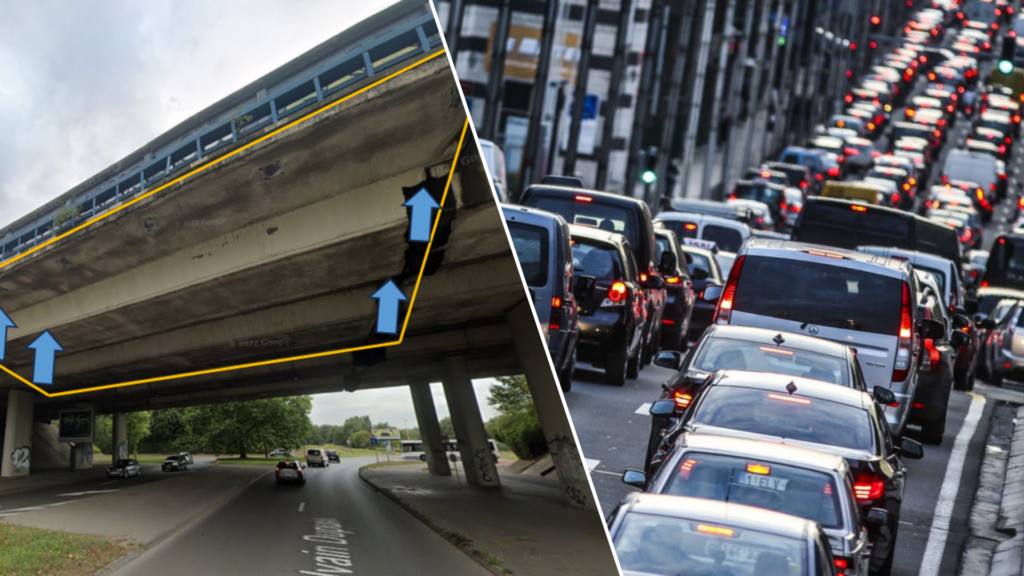 Up to 45 minutes delay: Works on Brussels Ring Road to cause traffic disruption from Monday