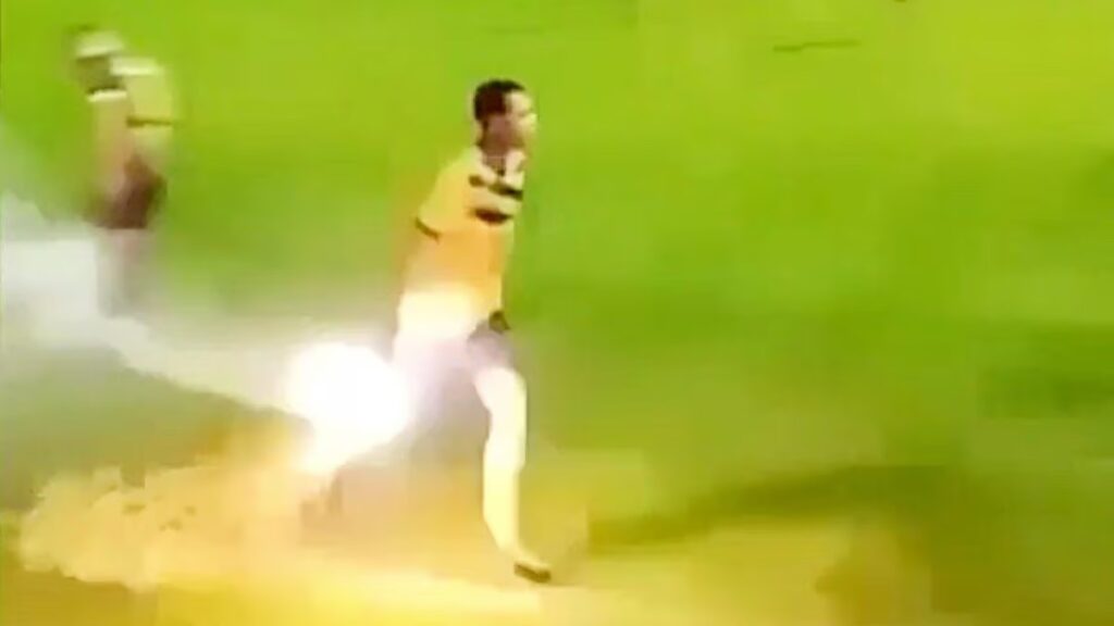 Belgian footballer loses finger after picking up illegal firework on pitch