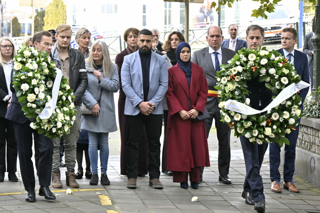 Belgian and Swedish officials commemorate 16 October attack in Brussels