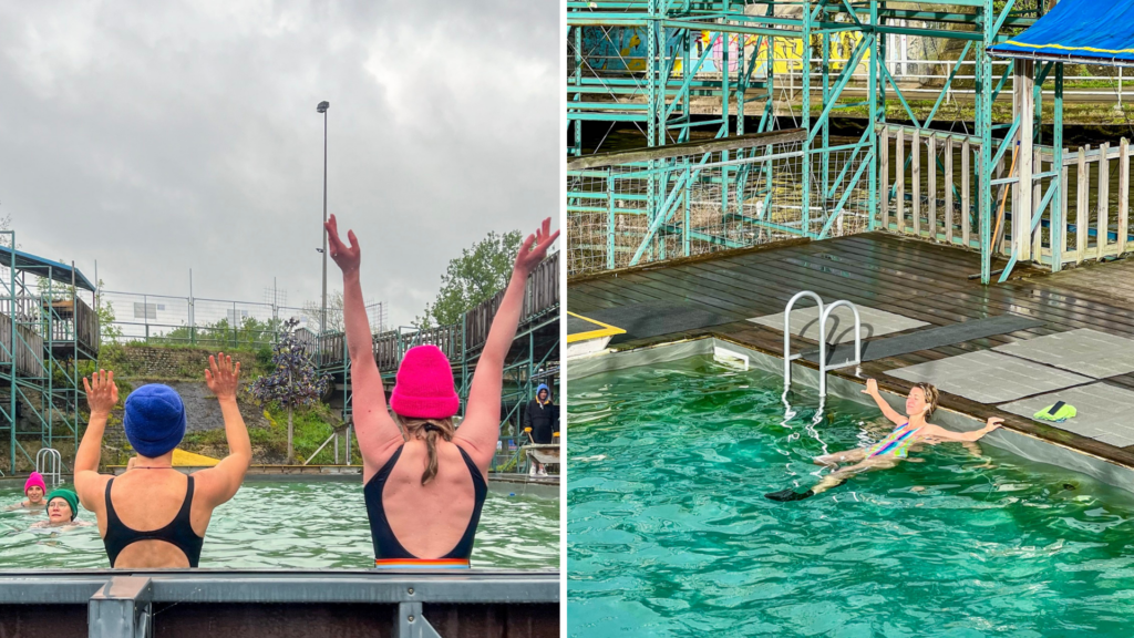 Brussels' only open-air pool opens for cold-water swimming season