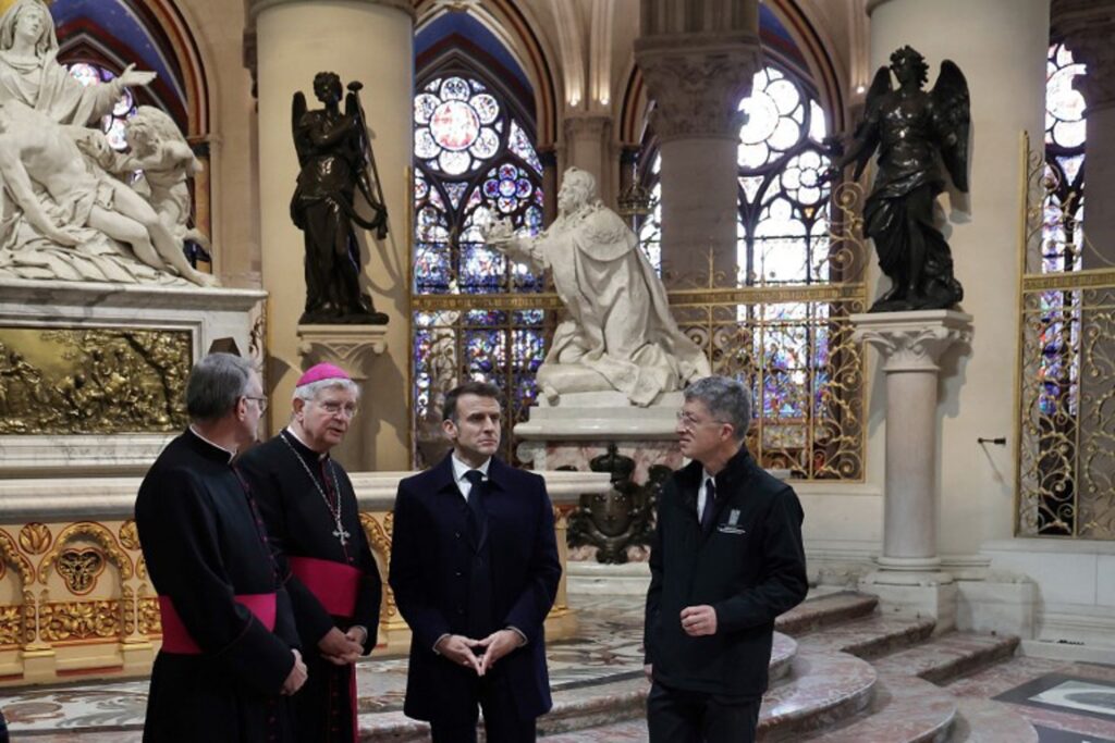 'Project of the century': Macron praises Notre Dame restoration