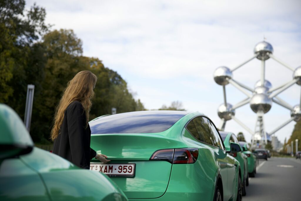 Sharing platform Bolt launches premium Tesla taxis in Brussels