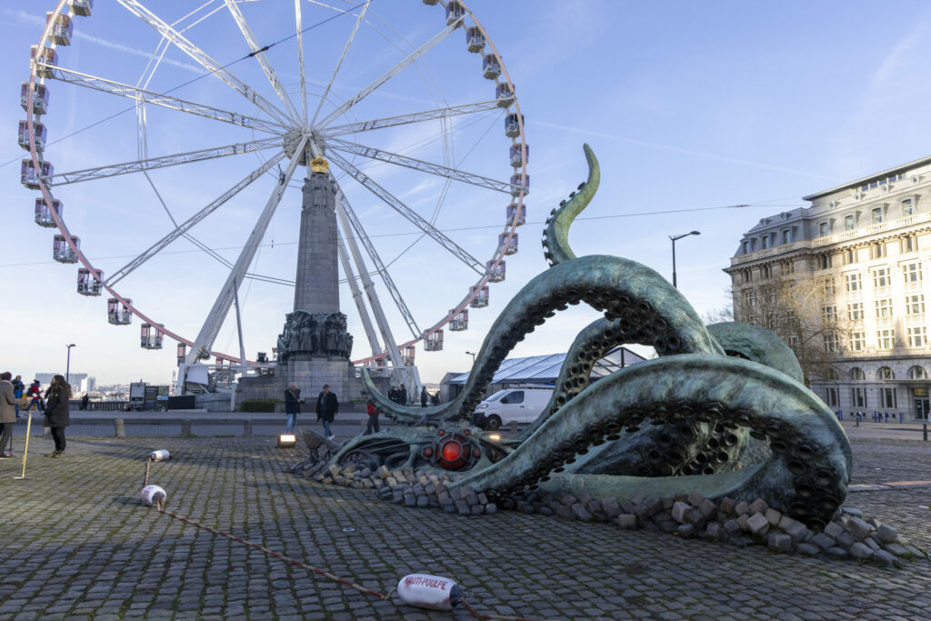 'Squid game': New sculpture is 'an ode to Brussels', says creator