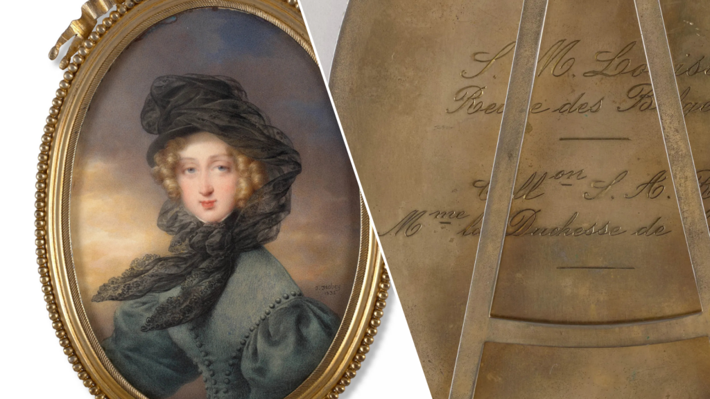 Miniature portrait of Belgium's first Queen to be auctioned in Paris