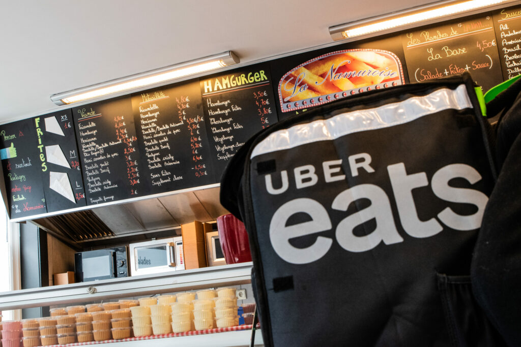 Uber Eats drivers rally against 'automated management' in Brussels