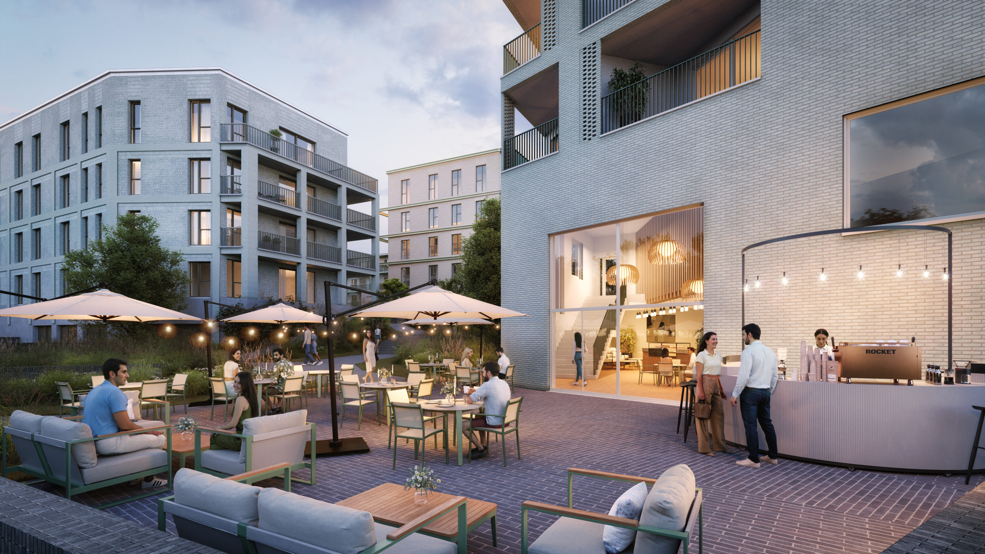 Former office complex transforms into new residential area close to Brussels