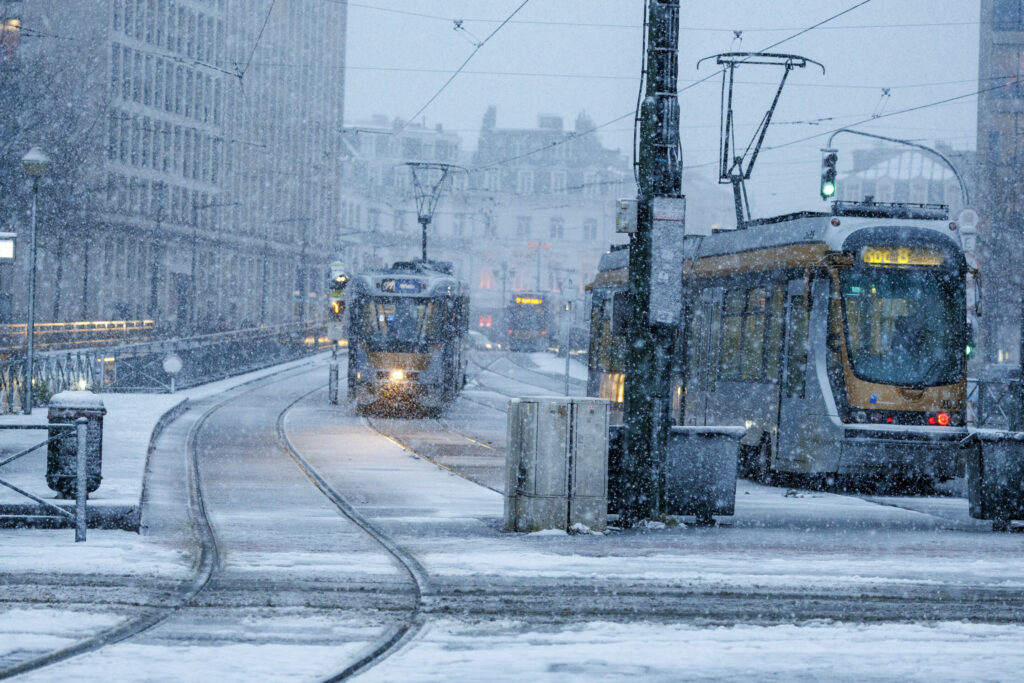 Snow in Belgium: Caution advised at rush hour