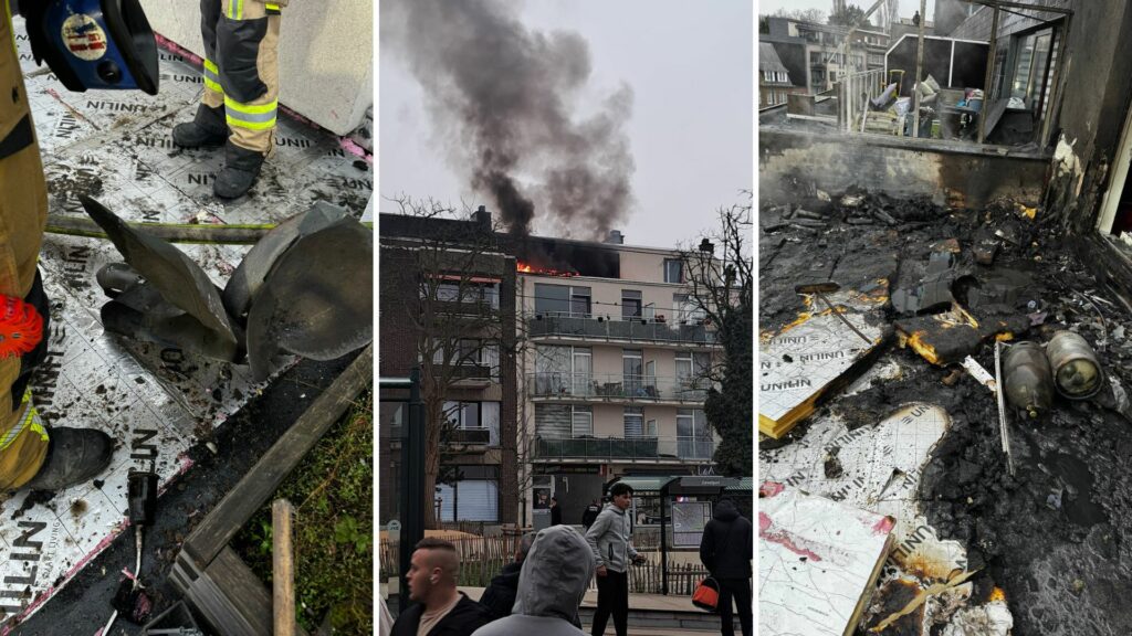 Four flats uninhabitable after explosion of gas cylinders in Neder-over-Heembeek