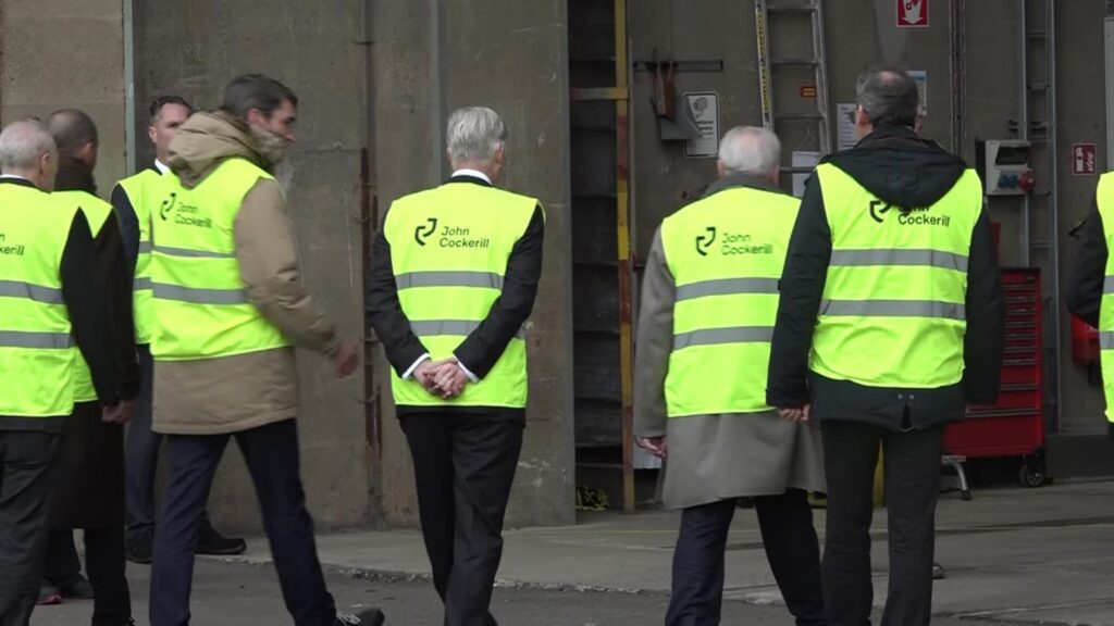 King visits John Cockerill site in Seraing