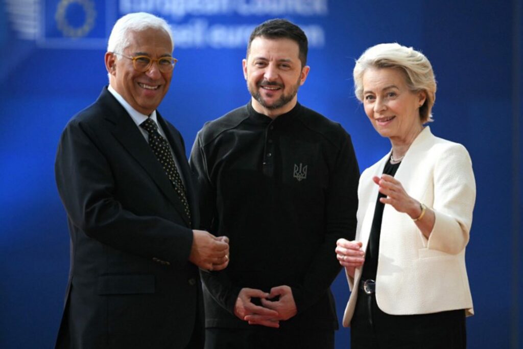 'We know we're not alone', says Zelenskyy with EU leaders in Brussels