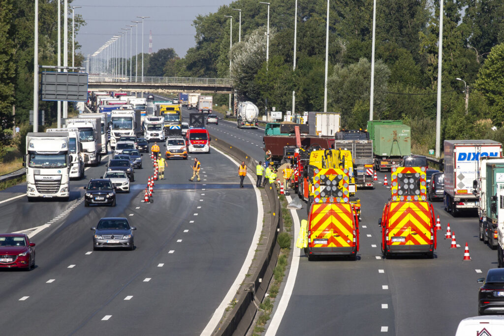 Record number of disruption accidents on Flemish motorways in 2024