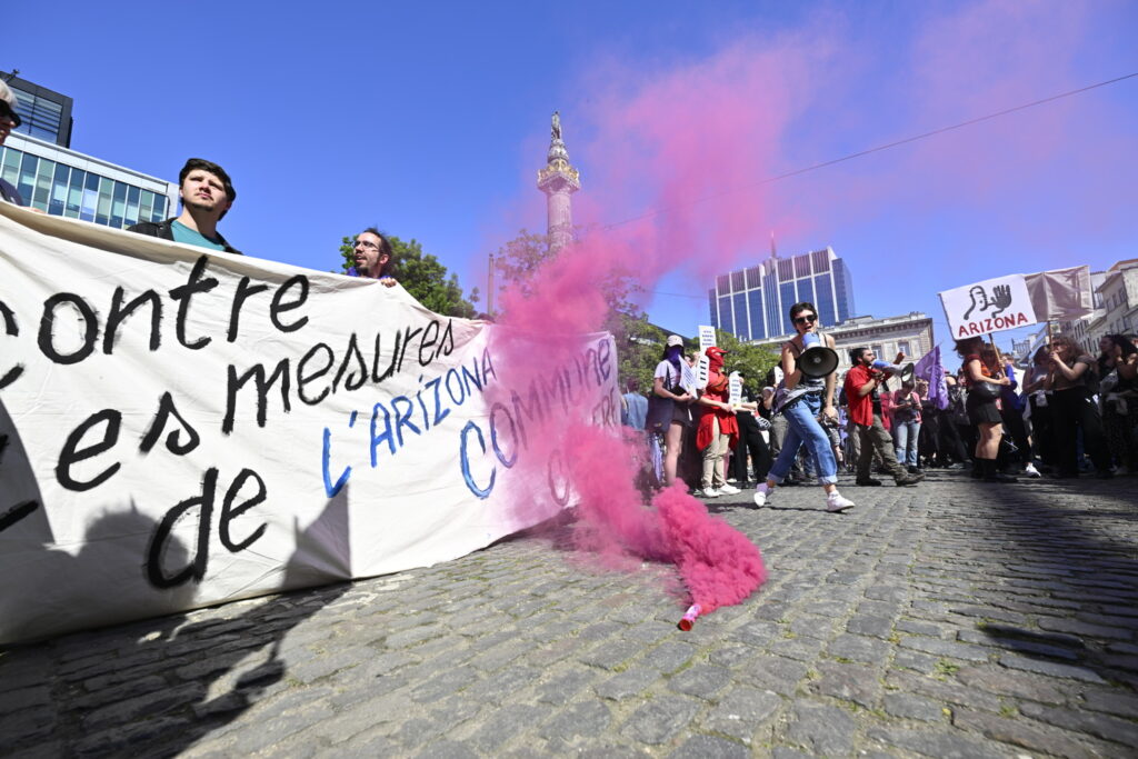 Thousands demonstrate across Belgium against federal government's measures