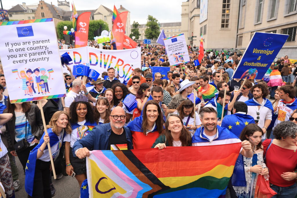 Foreign activists speak out against pride marches ban during Brussels Pride