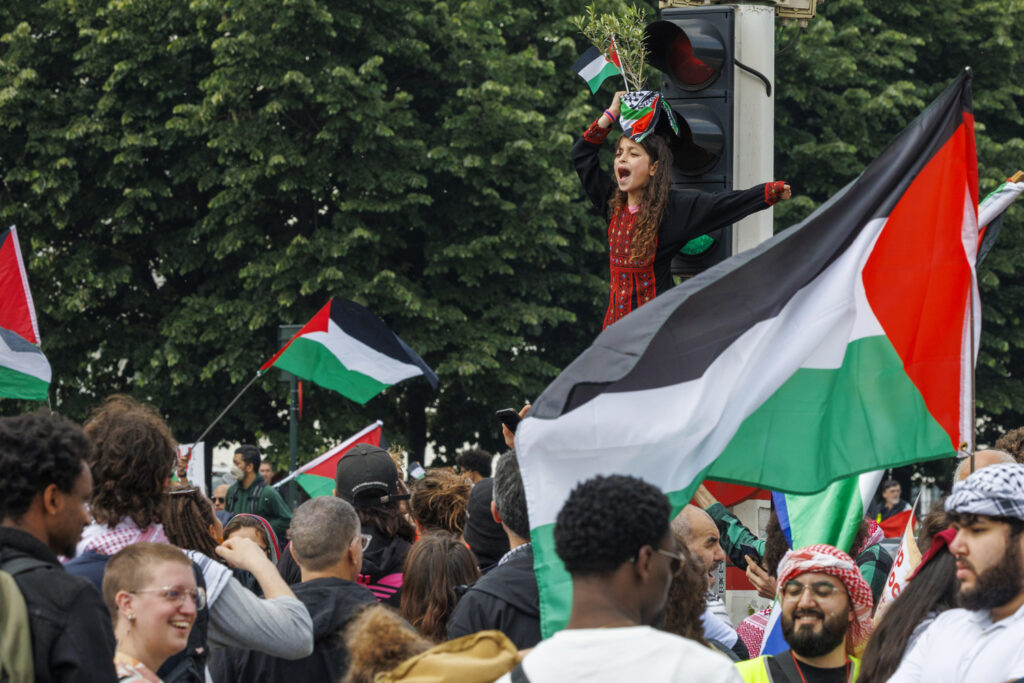 Demonstration in solidarity with Palestine in Brussels on Sunday