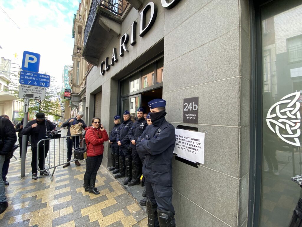 Antifa’s failed attempts at intimidating free debate in Brussels