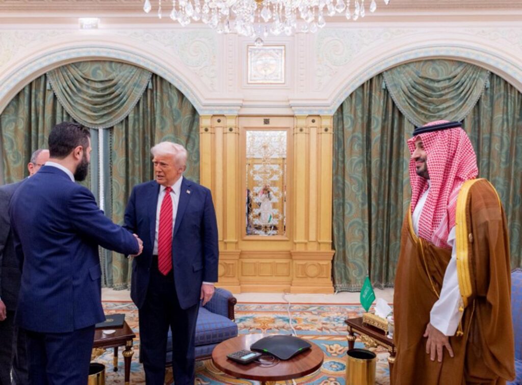 Trump meets Syrian leader al-Sharaa after lifting sanctions